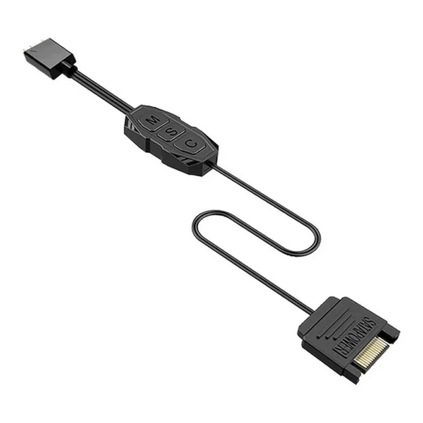 WANGCL 5V 3-Pin ARGB Lighting Controller with SATA Power, Black | CP018905 - Image 1 WANGCL 5V 3-Pin ARGB Lighting Controller with SATA Power, Black | CP018905