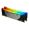 Kingston FURY Renegade DDR4 RGB Memory Kit, 16GB (8GB x2) Capacity, 4000MT/s Memory Speed, CL19 CAS Latency, 1.35 Voltage, 288-Pin, Intel XMP Profile | KF440C19RB2AK2/16 - Image 1 Kingston FURY Renegade DDR4 RGB Memory Kit, 16GB (8GB x2) Capacity, 4000MT/s Memory Speed, CL19 CAS Latency, 1.35 Voltage, 288-Pin, Intel XMP Profile | KF440C19RB2AK2/16 - Image 1