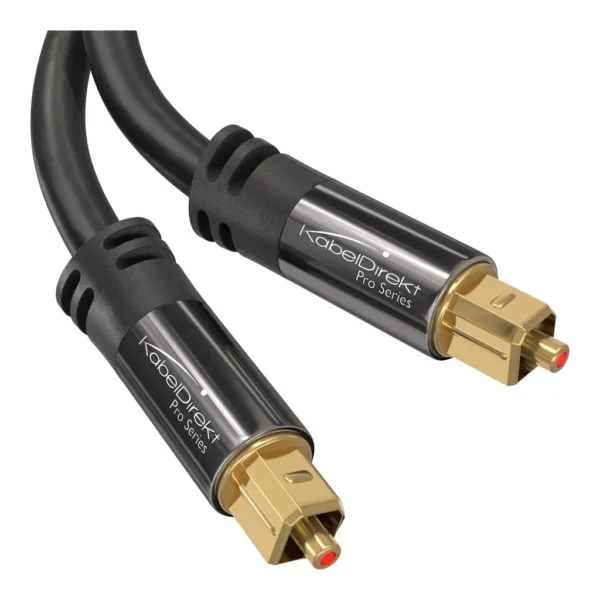 71wVsITGSHL.jpg KabelDirekt - Optical Audio TOSLINK Cable - 10ft - Soundbar
