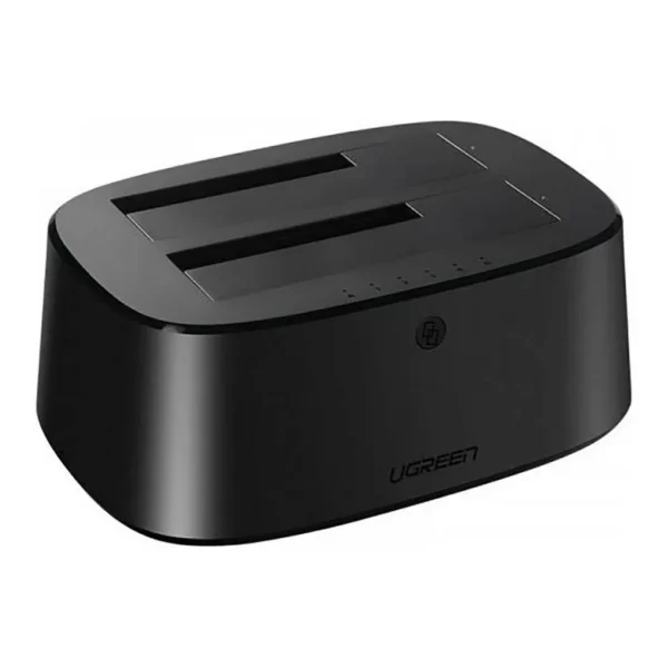 72faa14764f7a1830c8a734ce115d9fd-hi.jpg Ugreen CM198 Docking Station With USB 3.0 For SATA 2.5", 3.5" SSD, HHD Drives, EU Power Supply, Supports Up To 28TB HDD, EU, Black | 50857