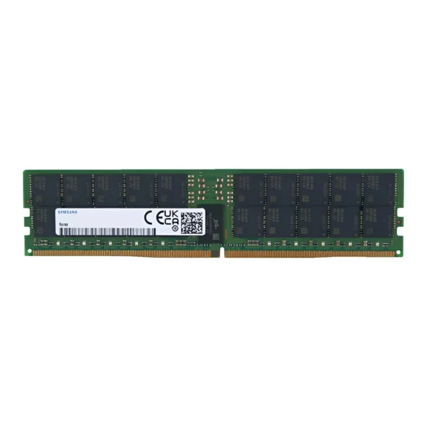 SAMSUNG 32GB DDR5 RDIMM Server Memory, 5600MHz PC5 44800 ECC Registered RAM, 288 Pin, CL46, 1.1V | M321R4GA3PB0-CWMXJ - Image 1 SAMSUNG 32GB DDR5 RDIMM Server Memory, 5600MHz PC5 44800 ECC Registered RAM, 288 Pin, CL46, 1.1V | M321R4GA3PB0-CWMXJ - Image 1