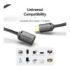 74b178241d59848036bb3c0aa3137d52-hi.jpg Vention HDMI Extension Cable, 4K@60Hz Resolution, 3D Viewing Effect, Support HDR, Synchronized Audio And Video Output, No Delay And No Flicker, 3 Meter Cable Length, Black