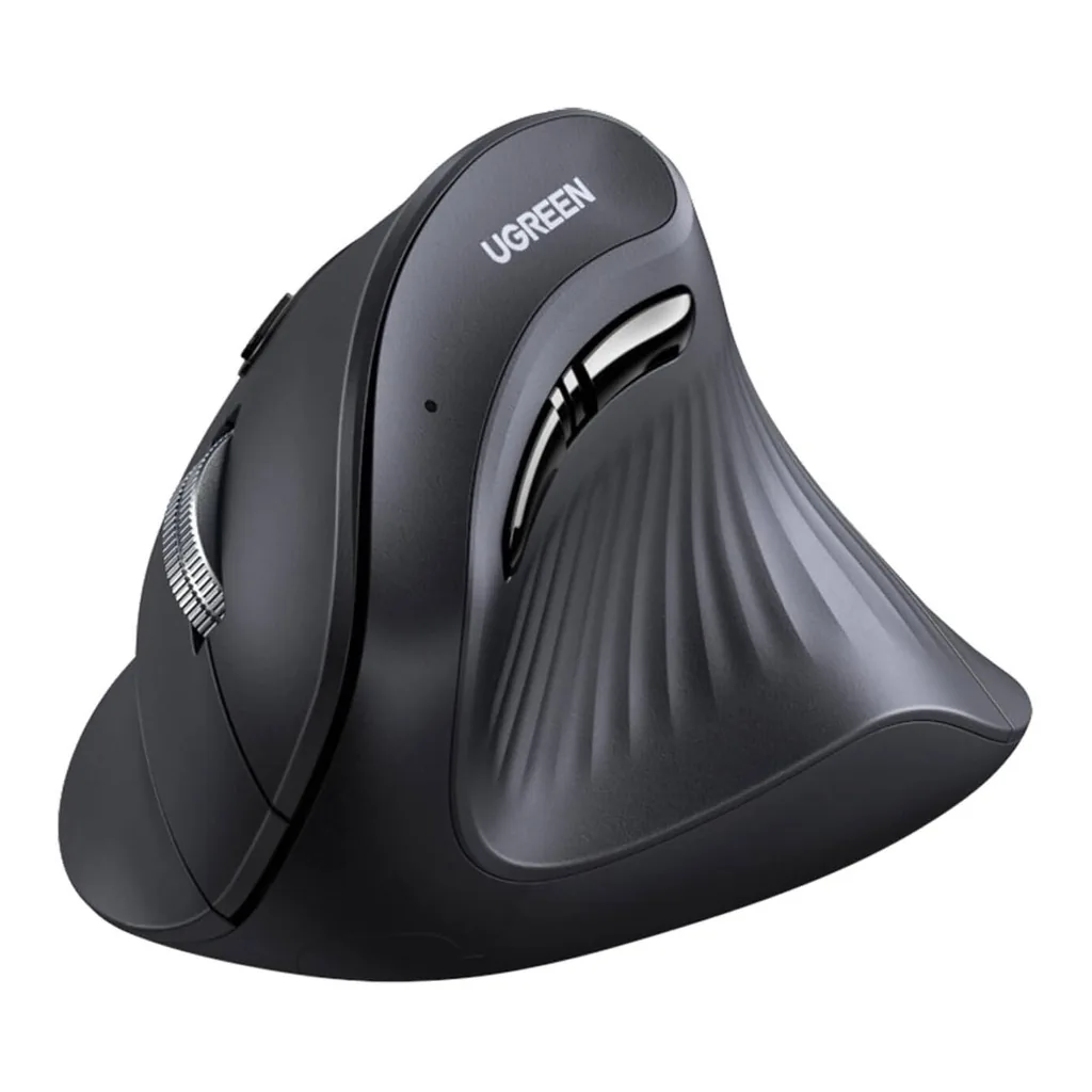 7508e66c8fab1689ac13c7e54b9e7b06-hi.jpg UGREEN 25444 Vertical Wireless Mouse, Bluetooth and 2.4 GHz, Black