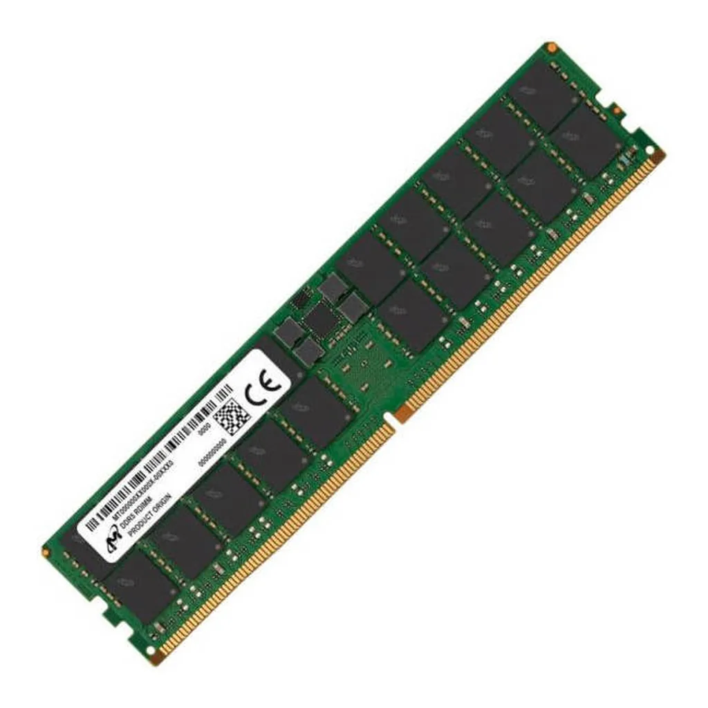 Micron 64GB DDR5 PC5-44800 Memory, 5600MHz Memory Speed, CL46 CAS Latency, ECC | MTC40F2046S1RC56BR - Image 2 Micron 64GB DDR5 PC5-44800 Memory, 5600MHz Memory Speed, CL46 CAS Latency, ECC | MTC40F2046S1RC56BR - Image 2