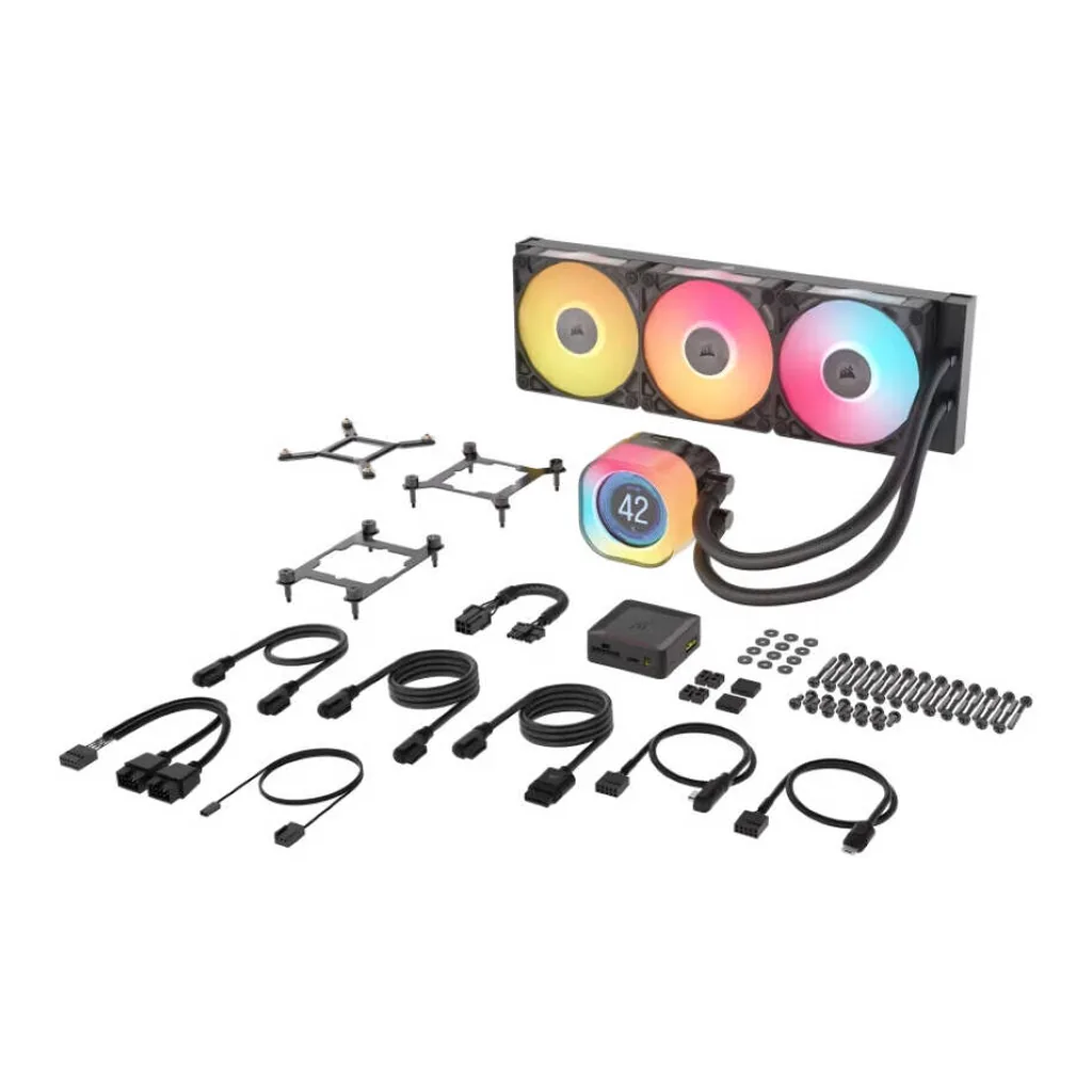 Corsair iCUE LINK TITAN 360 RX LCD AIO Liquid CPU Cooler, Black | CW-9061023-WW - Image 11 Corsair iCUE LINK TITAN 360 RX LCD AIO Liquid CPU Cooler, Black | CW-9061023-WW