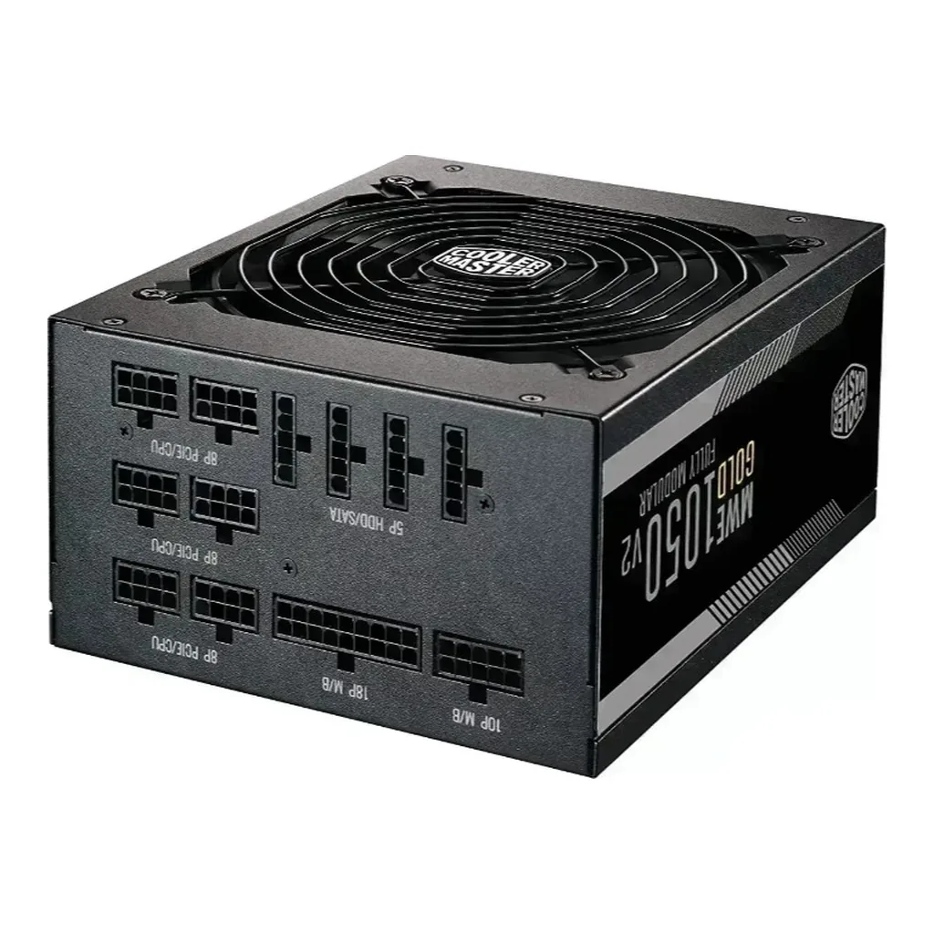 7622864e7d62d14f34bab61be6d456bf-hi.jpg Cooler Master GX Gold 1050W V2 Fully Modular PSU Power Supply, 2200 RPM, 47-63Hz, Fan Size 140mm, Black | MPE-A501-AFCAG-UK