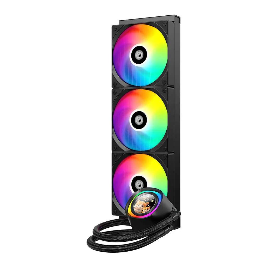 ID-Cooling FX360 LCD Liquid CPU Cooler, Black - Image 2 ID-Cooling FX360 LCD Liquid CPU Cooler, Black