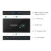 76ff8a13170a322fc48f02d7f3ab0ca0-hi.jpg UGREEN USB Switch Selector 2 Computers Sharing 4 USB Devices USB 3.0 Peripheral Switcher Box Hub for Mouse, Keyboard, Scanner, Printer, PCs with One-Button Swapping and 2 Pack USB A to A Cable | 30768