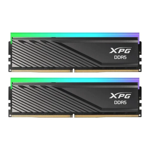 Adata XPG Lancer Blade RGB 32GB (2x 16GB) DDR5 Desktop Memory, 6000MT/s Memory Speed, CAS Latency 36, AMD Expo & Intel XMP 3.0 Ready, 288-Pin UDIMM Form Factor, Black | AX5U6000C3616G-DTLABRBK - Image 1 Adata XPG Lancer Blade RGB 32GB (2x 16GB) DDR5 Desktop Memory, 6000MT/s Memory Speed, CAS Latency 36, AMD Expo & Intel XMP 3.0 Ready, 288-Pin UDIMM Form Factor, Black | AX5U6000C3616G-DTLABRBK - Image 1