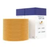 7b7c7823b1f4bcf0e829ce75f163715d-hi.jpg Vention CAT.6A SFTP Lan Cable, 10Gbps Transfer Rate, Oxygen-free Copper Conductor, Aluminum Foil + Metal Mesh Shielding, PVC Jacket, 305m Cable Length, Orange