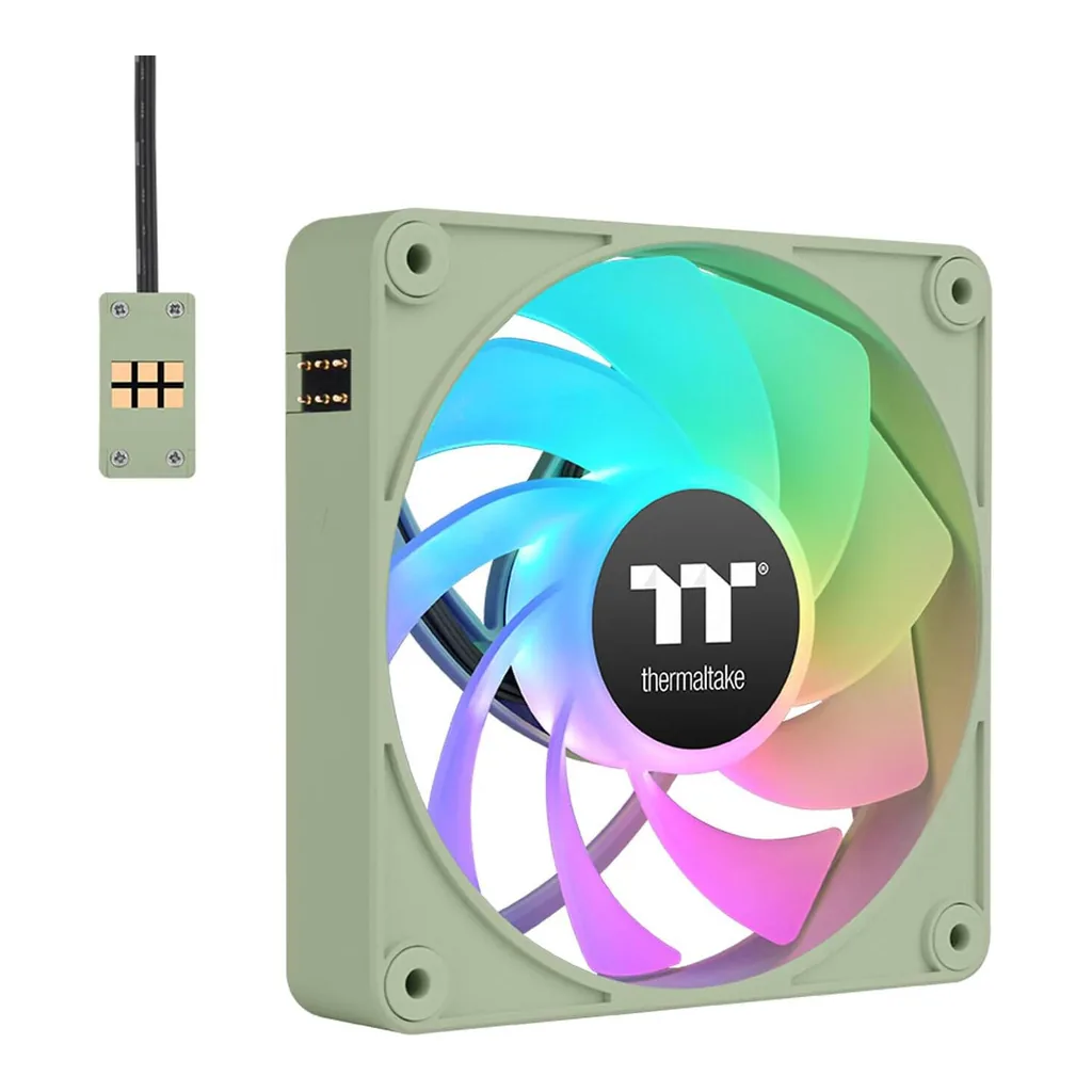 7ba0878db8befdb4555e32fd2b98ddd0-hi.jpg Thermaltake CT120 EX Reverse ARGB PC Cooling Fan, Matcha Green | CL-F198-PL12MG-A