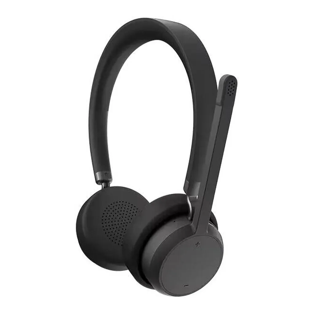 7cb0c7b32ee4fd1a56fe742415d22c01-hi.jpg Lenovo Wireless Stereo Headset, Bluetooth 5.3, 640 mAh Capacity, 40 mm Drivers USB Digital Audio, 32 Ohm Impedance, Professional Call Performance, Black
