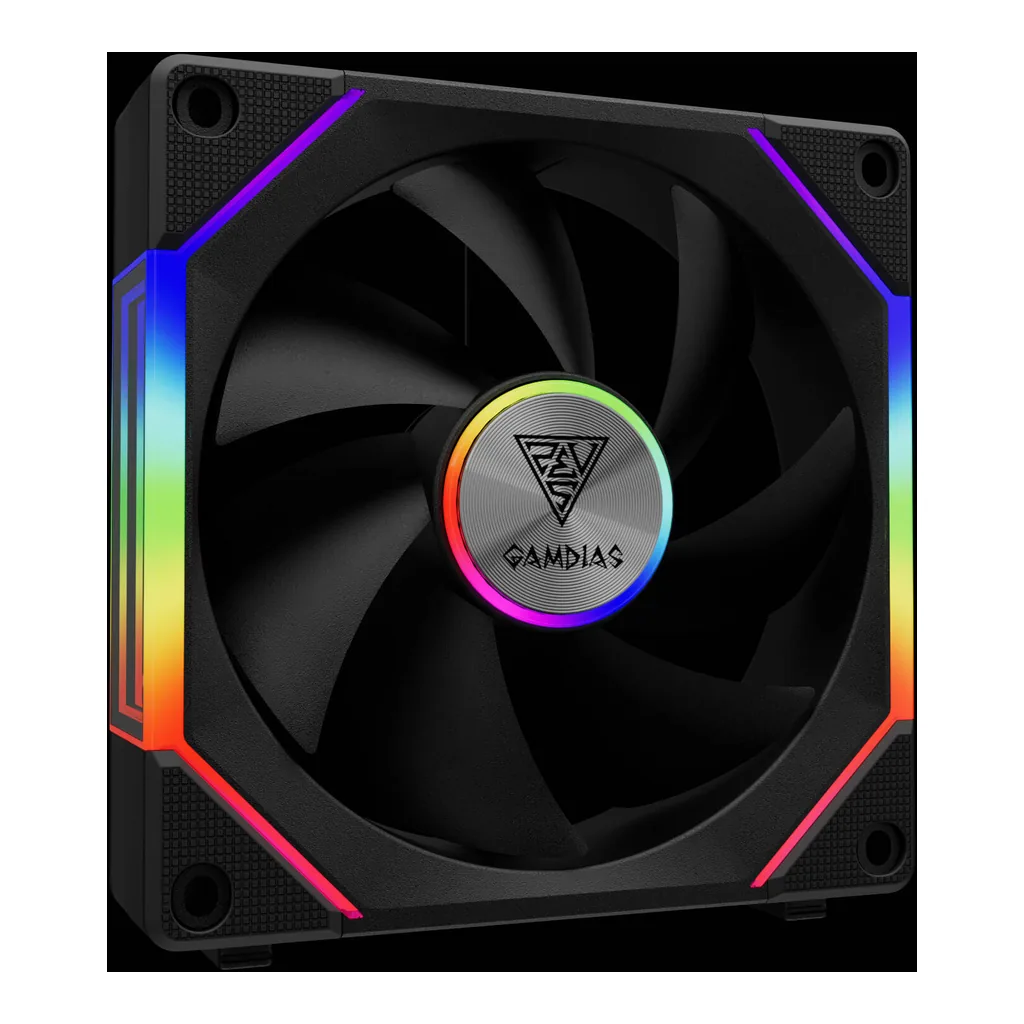 GAMDIAS Aeolus P2-1203 Cooling Fan, Black - Image 6 GAMDIAS Aeolus P2-1203 Cooling Fan, Black