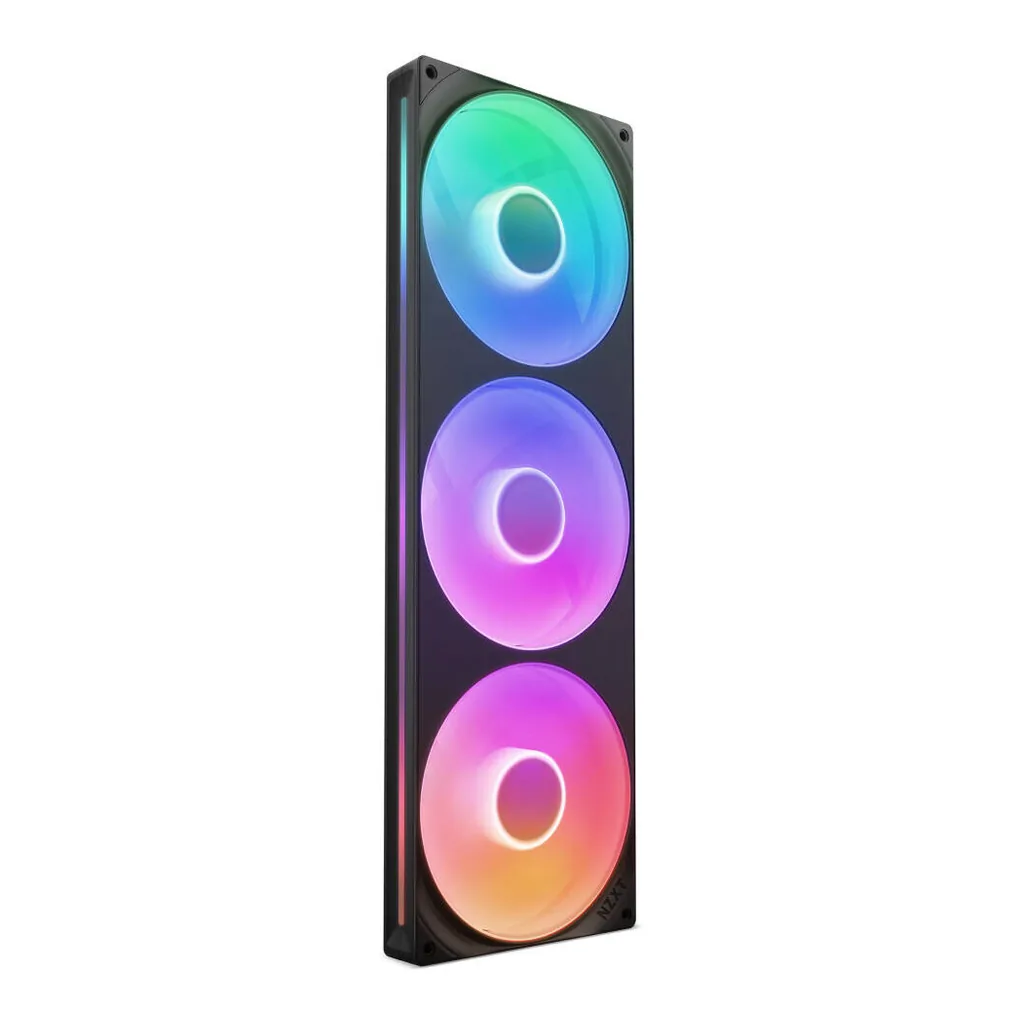 NZXT F420 RGB Core 140mm Dual-Rotor RGB Case Fan, Black | RF-U42HF-B1 - Image 1 NZXT F420 RGB Core 140mm Dual-Rotor RGB Case Fan, Black | RF-U42HF-B1
