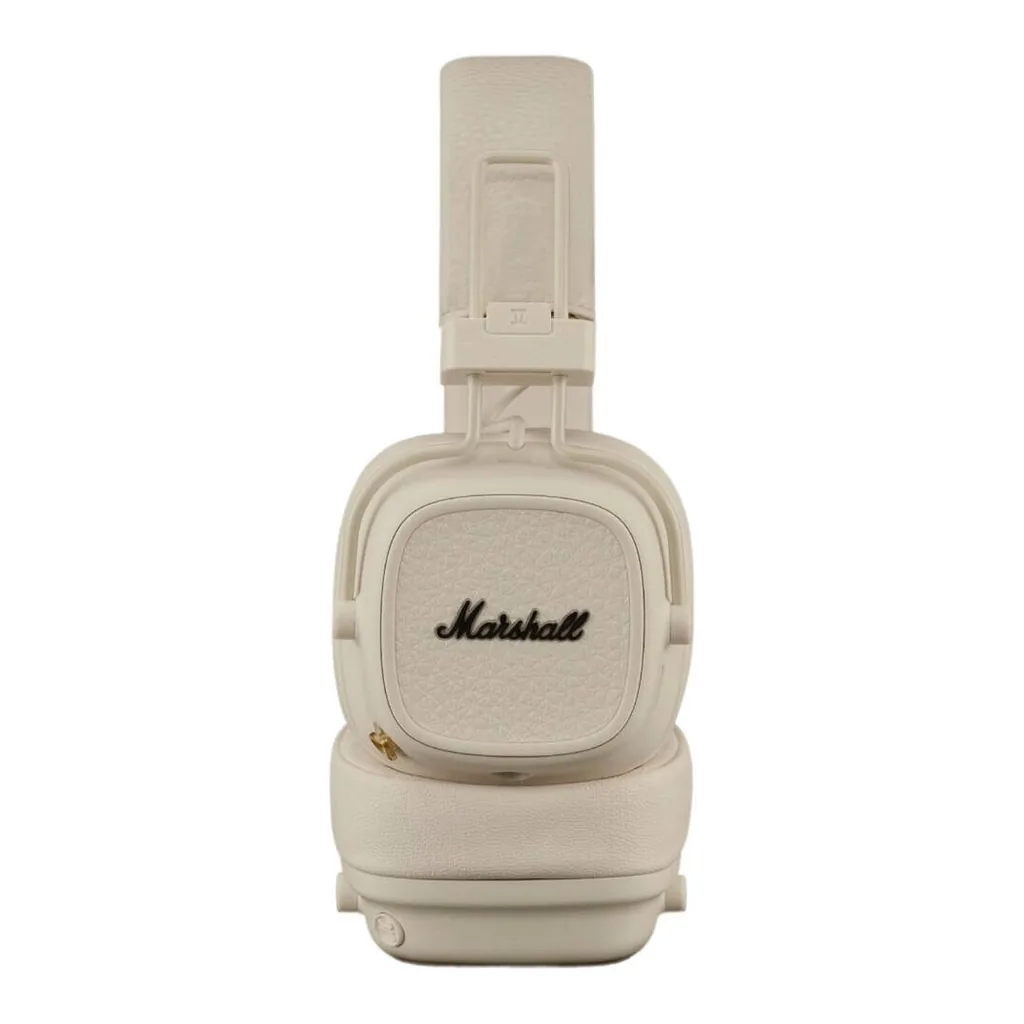 7df2951e4a31913300e9608db2f0395f-hi.jpg Marshall Major V Bluetooth Headphones, 40mm Dynamic Drivers, Bluetooth 5.3 Wireless Connectivity, 3.5mm Input/Output Wired Connectivity, Rugged & Foldable Design, Cream