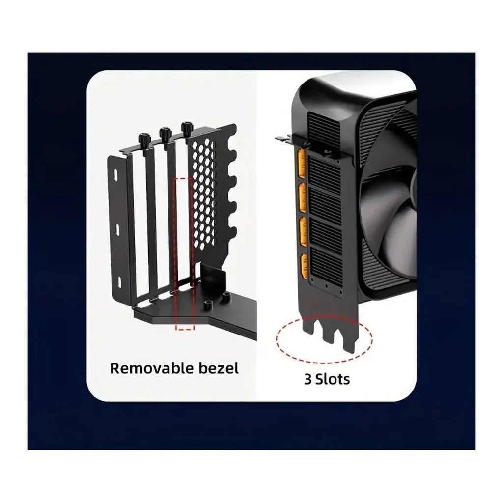 TEUCER Vertical GPU Mounting Bracket Kit, White | PCI-E4.0-Vertical-Mount - Image 9 TEUCER Vertical GPU Mounting Bracket Kit, White | PCI-E4.0-Vertical-Mount