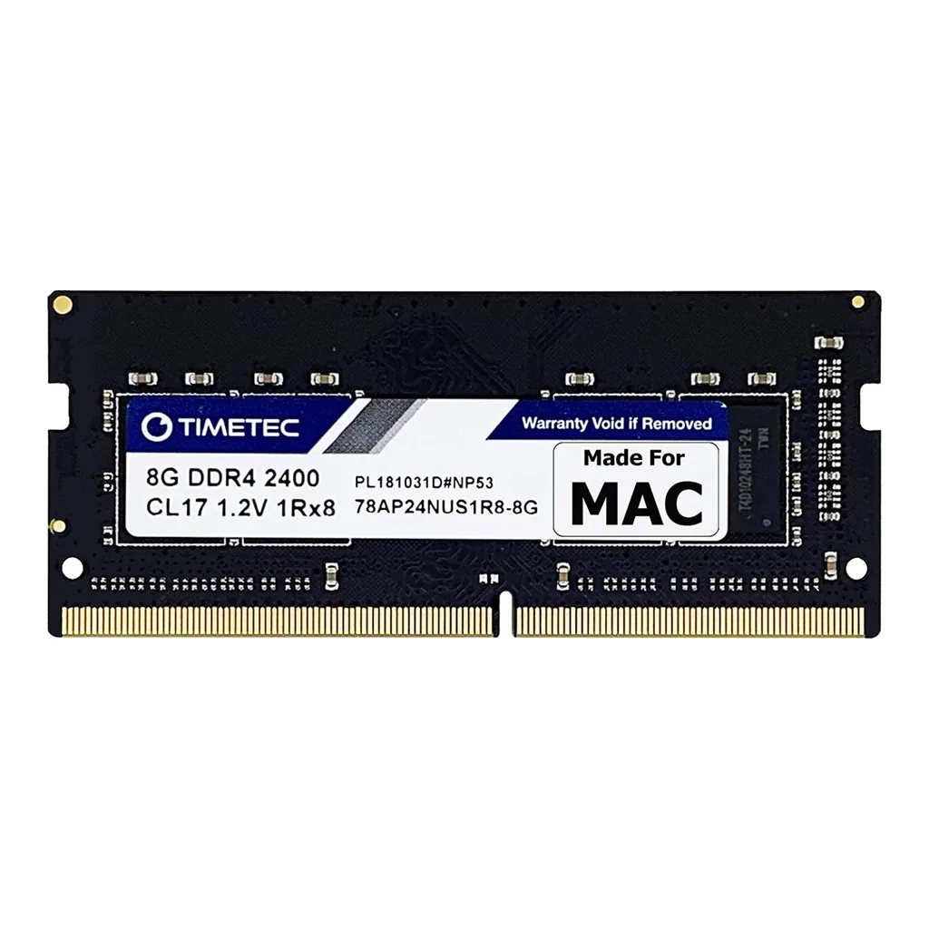 Timetec Hynix IC 8GB Compatible for Apple 2017 iMac 27-inch w/Retina 5K Display, 2017 iMac 21.5-inch w/Retina 4K or Non-Retina Display DDR4 2400MHz PC4-19200 1Rx8 CL17 SODIMM Memory - Image 1 Timetec Hynix IC 8GB Compatible for Apple 2017 iMac 27-inch w/Retina 5K Display, 2017 iMac 21.5-inch w/Retina 4K or Non-Retina Display DDR4 2400MHz PC4-19200 1Rx8 CL17 SODIMM Memory - Image 1