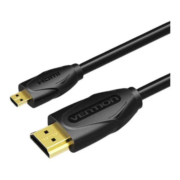 8063900978588815da33bcac5e6dcbf9-hi.jpg Vention Micro HDMI Cable, 8Gbps High Speed Transmission, 4K 60Hz High Dynamic Range HDR Video, Gold Platted Interface, Dolby True Audio, Mirror & Extended Mode, 1 Meter, Black