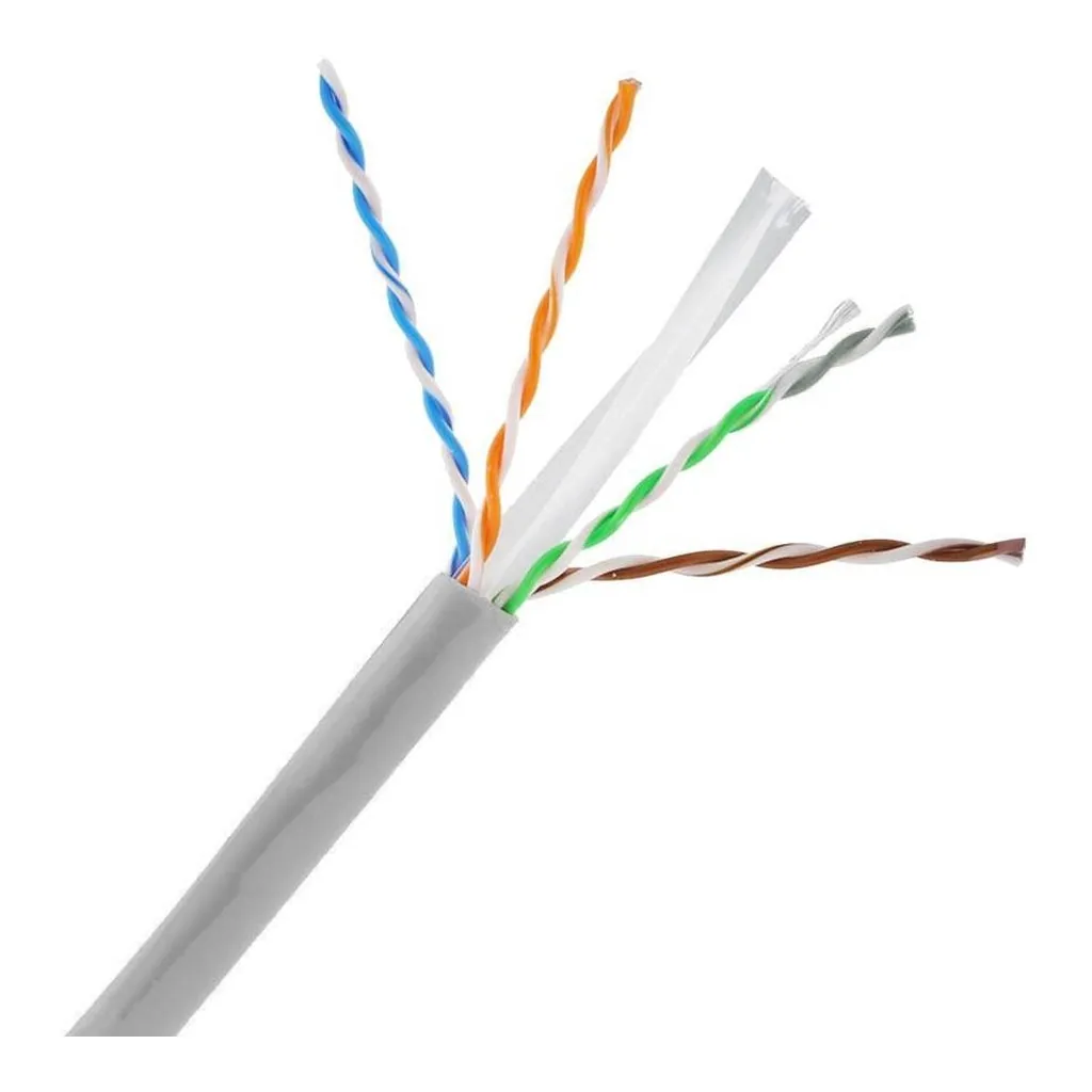 8305f15c4c0790d69b2eab6230f44a41-hi.jpg Dahua 305M UTP CAT6 Cable, PVC Outer Sheath, Oxygen Free Copper Conductor, HDPE Insulation Material, PE Separator Material, 23AWG Wire Gauge, Polyester Rip Cord, Grey
