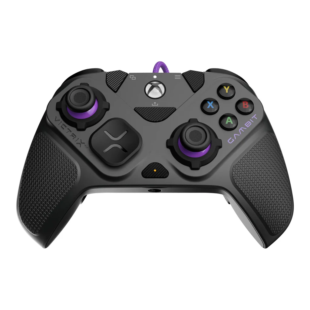83f187202a2d40712d676a8b9fba84ce-hi.jpg PDP Gaming Xbox Series X|S & PC Victrix Gambit Prime Wired Tournament Controller, Interchangeable Thumbsticks, Gates, & D-Pads, 3m Braided Cable, USB-C Connection, Gray