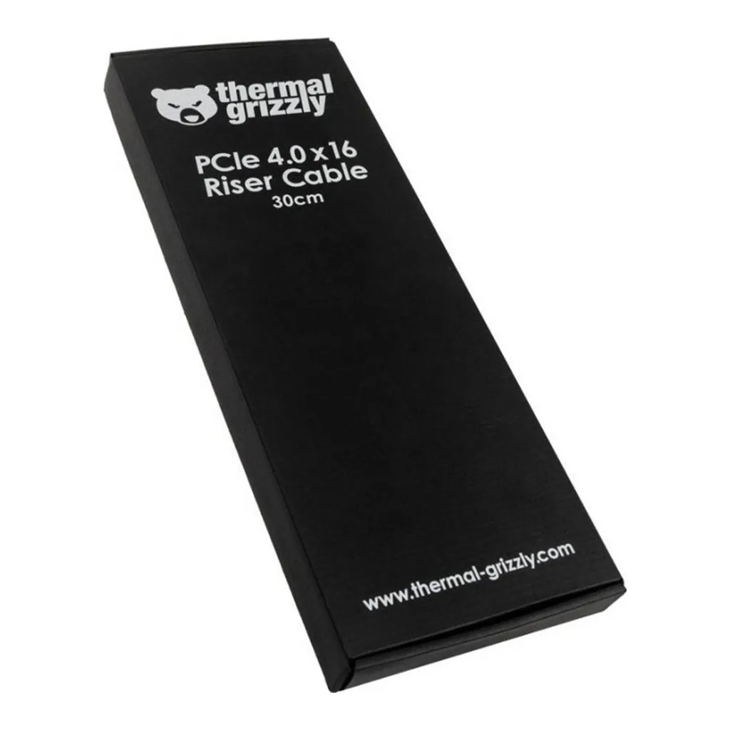 Thermal Grizzly PCIe 4.0 x 16 Riser Cable, Black | TG-PCIE-40-16-30 - Image 2 Thermal Grizzly PCIe 4.0 x 16 Riser Cable, Black | TG-PCIE-40-16-30