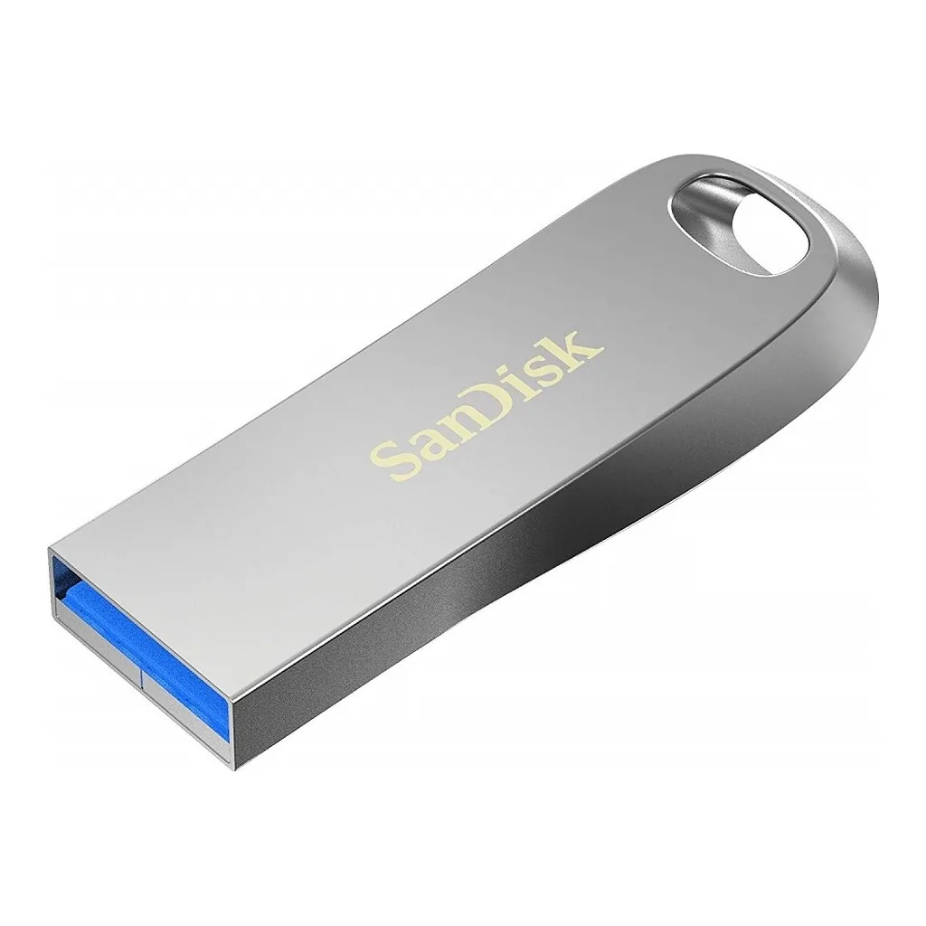 8456ba24c051874b668fa38fd0f184ee-hi.jpg SanDisk 32GB Ultra Luxe USB 3.1 Gen 1 Type-A Flash Drive, 150Mbps Reading Speed, Plug & Play, Integrated Key Ring Loop, Mac and Windows Compatible, Silver | SDCZ74-032G-G46