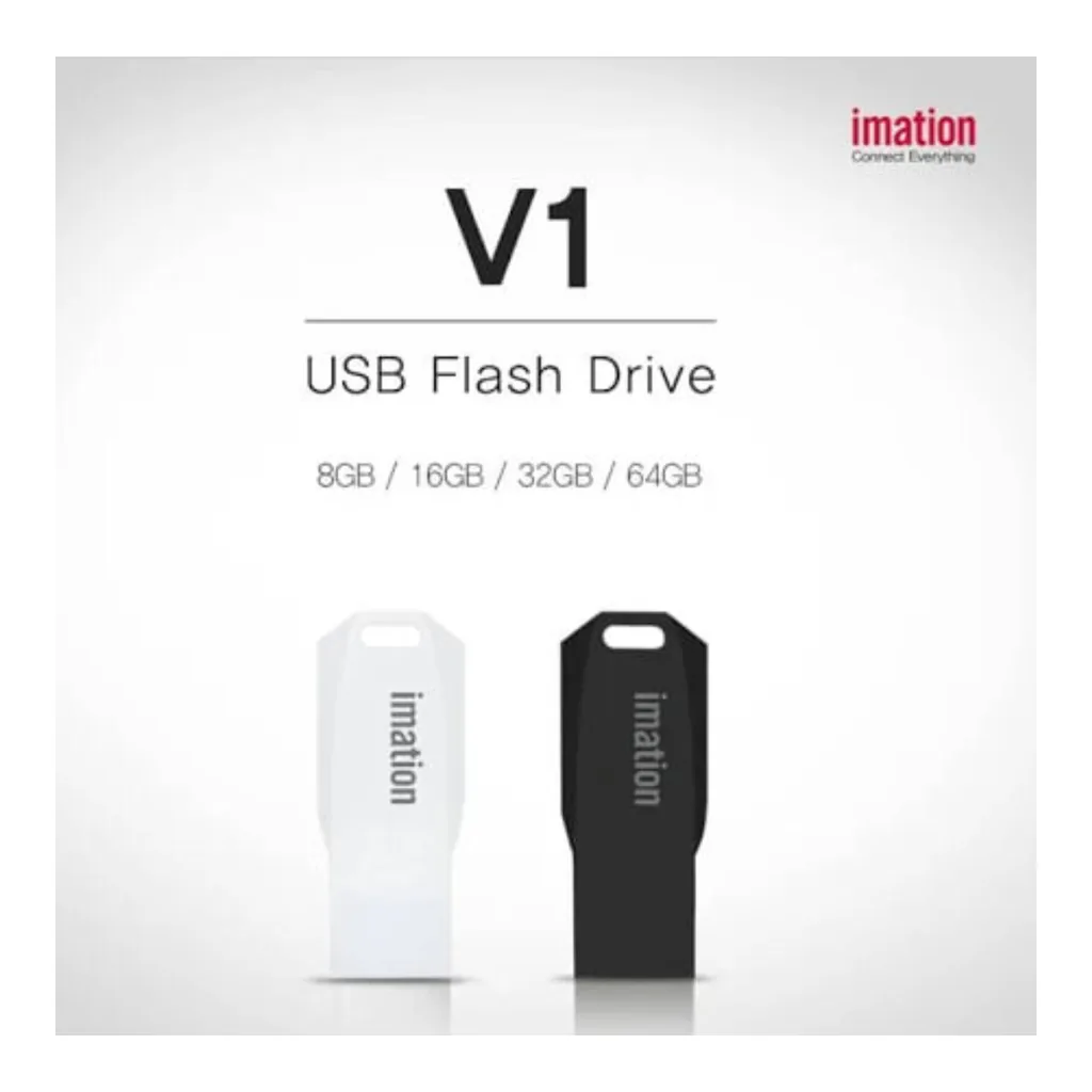 866cdd21e78571b584484dd6a5d6b1e1-hi.jpg Imation Flash Drive V1 32GB, High-Speed Portable Memory Stick with Plug & Play Functionality, Compact Design, Compatible with Windows, macOS, Linux, Smart TVs, and Car Audio Systems, Black | IC-IM32GB