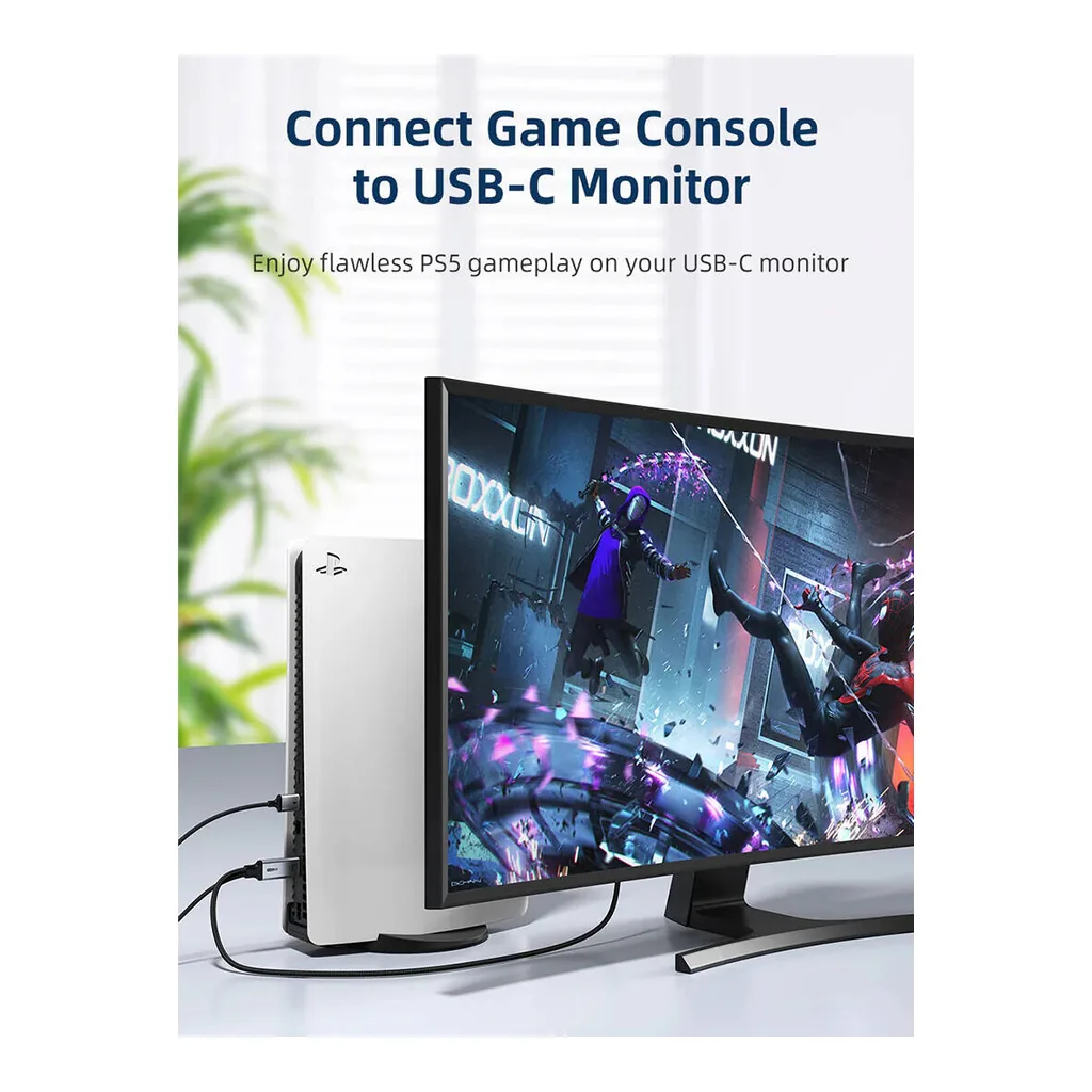 872bddf11ed898a6286f978d9b35fa83-hi.jpg CableTime HDMI to USB-C Cable 4K 60Hz Active HDMI to Type-C Adapter, Unidirectional, USB Power, 2 Meter