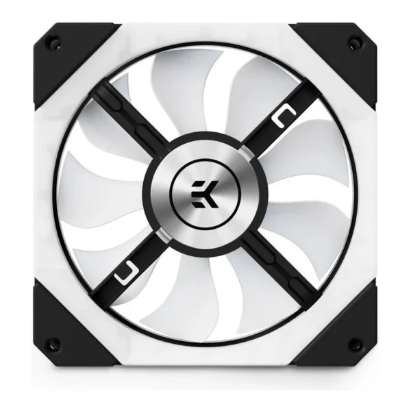 EKWB EK-Quantum Impulse 120 D-RGB 120mm Computer Cooling Fan, White | 3831109854198 - Image 1 EKWB EK-Quantum Impulse 120 D-RGB 120mm Computer Cooling Fan, White | 3831109854198