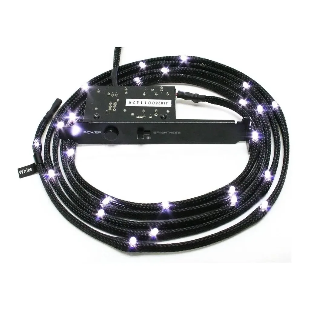 NZXT Light Sensitivity Sleeved LED Kit Orange 1 Meter | CB-LED10-OR - Image 3 NZXT Light Sensitivity Sleeved LED Kit Orange 1 Meter | CB-LED10-OR