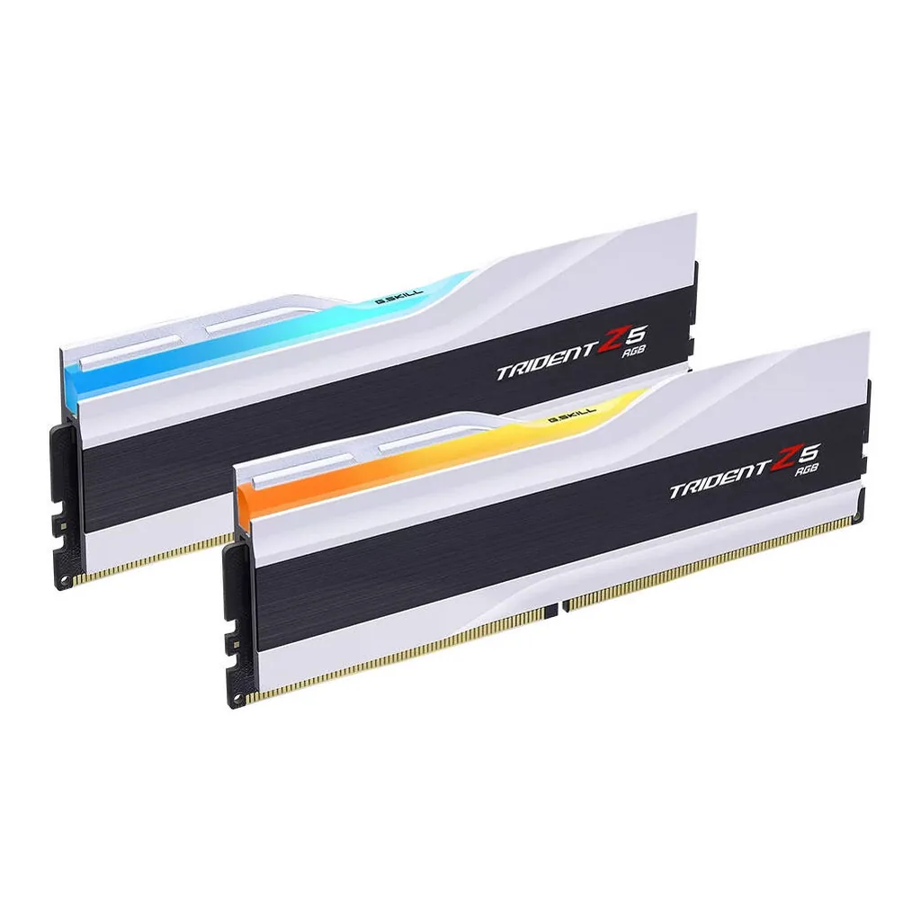 G.SKILL Trident Z5 RGB Series 64GB (2x32GB) DDR5 Dual Channel Desktop Memory Kit, 6000 MT/s Memory Speed, CL36-36-36-96 Latency, 1.35V, Intel XMP 3.0 & AMD EXPO, White | F5-6000J3636F32GX2-TZ5RW - Image 2 G.SKILL Trident Z5 RGB Series 64GB (2x32GB) DDR5 Dual Channel Desktop Memory Kit, 6000 MT/s Memory Speed, CL36-36-36-96 Latency, 1.35V, Intel XMP 3.0 & AMD EXPO, White | F5-6000J3636F32GX2-TZ5RW - Image 2