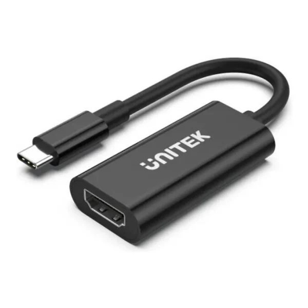 8df5d5e848e7738314a0e890d0b8e790-md.jpg Unitek 4K 60Hz USB-C to HDMI 2.0 Adapter, 4K@60Hz Resolution, HDCP 2.3, DisplayPort Alt Mode, ABS Material, Plug And Play, 15cm Cable Length, Black | V1421A
