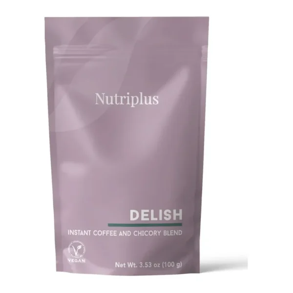 FARMASI Delish Instant Coffee and Chicory Blend 100 g — Product on a white background FARMASI Delish Instant Coffee and Chicory Blend 100 g — Product on a white background
