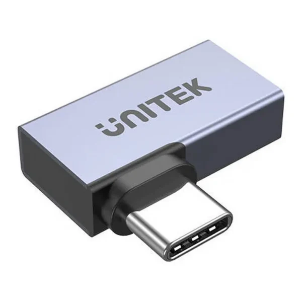 92956551afaa9dbaf1086fd566722e86-hi.jpg Unitek USB4 90 Degree Adapter, 40Gbps Data Transmission Speed, 8K@60Hz Video Output, 240W Fast Charging, Aluminium Alloy Material, Space Grey | A1040GY01