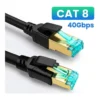 94efca78a463ed7a05006a0b942132be-hi.jpg EpicArma Cat8 Ethernet Cable, 40Gbps 2000MHz High-Speed LAN Cable, S/FTP Shielded RJ45 Gold-Plated, 10M, Black