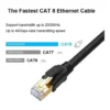 967453b257b0f3386d4b42f2185a66f9-hi.jpg EpicArma Cat8 Ethernet Cable, 40Gbps 2000MHz High-Speed LAN Cable, S/FTP Shielded RJ45 Gold-Plated, 10M, Black