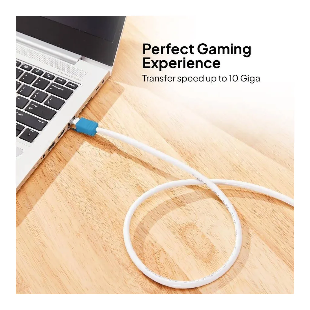 977713e3de6fbc2bd922348ffc501dc0-hi.jpg Mowsil Cat7 Ethernet Cable 10Gbps High-Speed, Flat Design, 5m, Gray