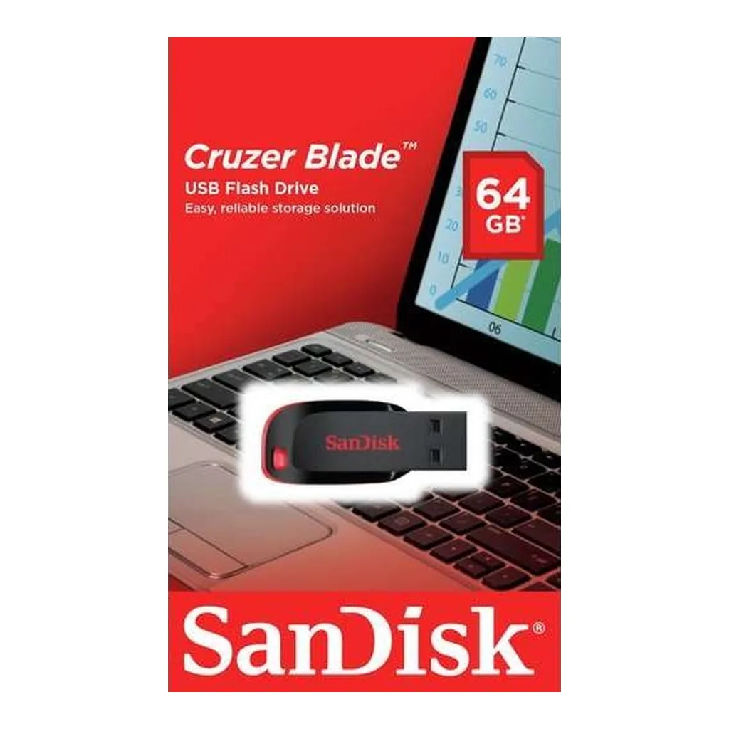 980cd0d218f2033670a35d67d62344b9-hi.jpg SanDisk 64GB Cruzer Blade USB Flash Drive | SDCZ50-064G-B35