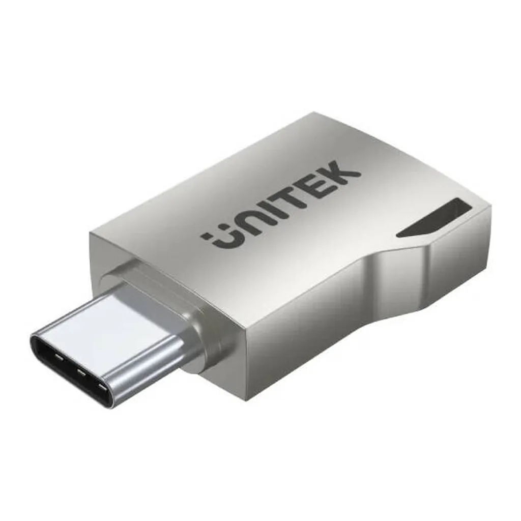 983ca201f9af6d744f71f43c1a46999f-hi.jpg Unitek USB-C to USB-A OTG Adapter, USB3.0 5Gbps SuperSpeed, Supports OTG (On-The-Go) Function, Zinc-Alloy Housing, Silver | A1025GNI
