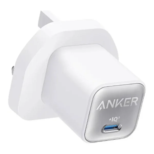 99e6af789194bdeeef7b78124299c5c5-hi.jpg Anker 511 Charger, 30W Max Output, Powered by GaN, 70% Smaller Design, ActiveShield 2.0, USB Type-C Interface, UK Plug, Wide Compatibility, White | A2147K21