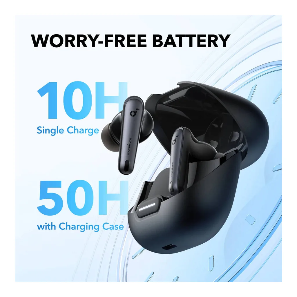 9a8ebd6b34bcf77f6af3a4b5ef157509-hi.jpg Soundcore by Anker Liberty 4 NC True-Wireless Noise Cancelling Earbuds, 98.5% Noise Reduction to Ears and Environment, Hi-Res Sound, 50H Battery, Wireless Charging, Bluetooth 5.3, black