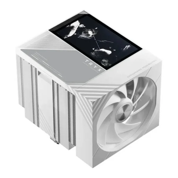TRYX TURRIS 620 Dual-Tower Air CPU Cooler, White | H-T620N-DM2M-G0W - Image 1 TRYX TURRIS 620 Dual-Tower Air CPU Cooler, White | H-T620N-DM2M-G0W