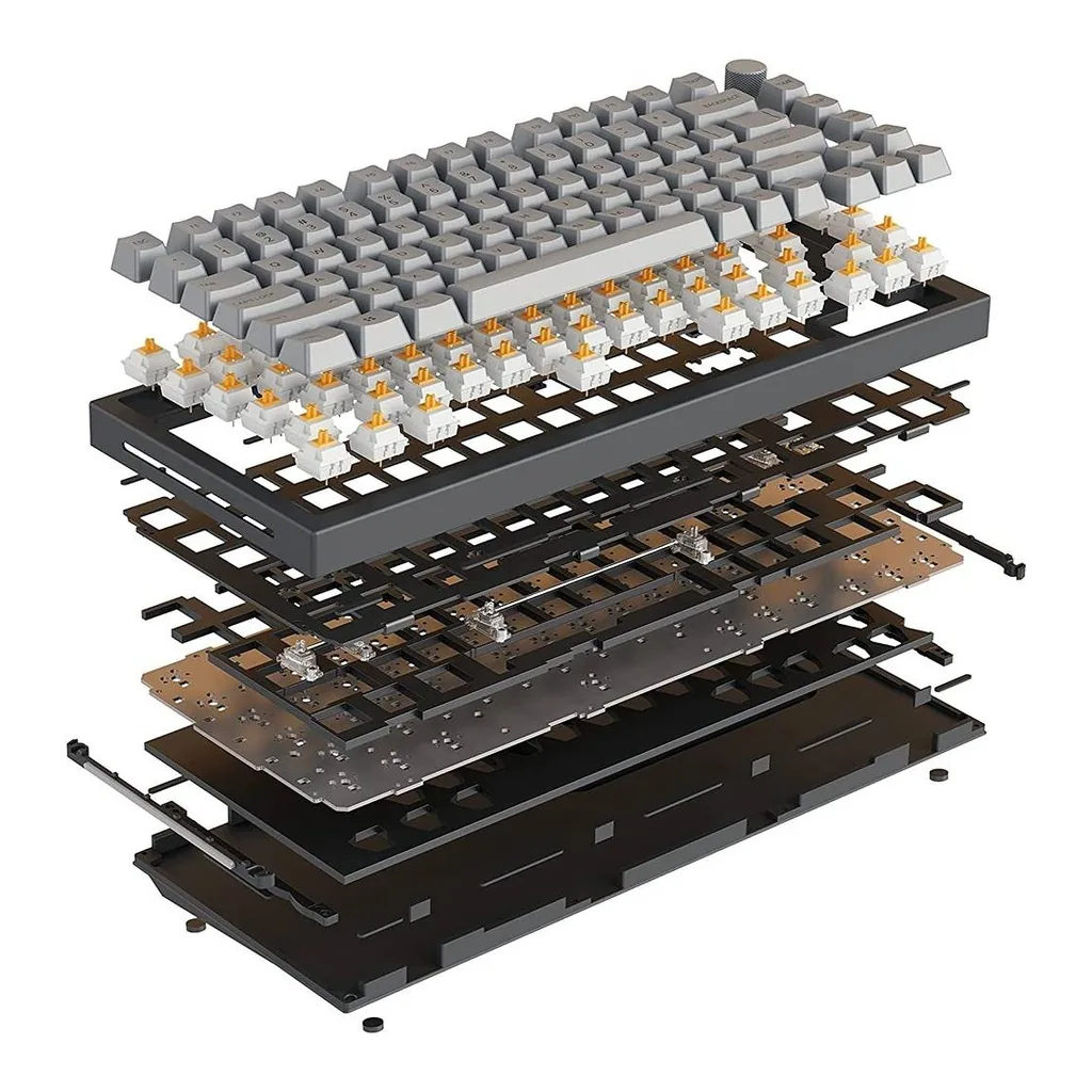 Glorious GMMK PRO 75% Barebone Keyboard, White | GLO-GMMK-P75-RGB-W - Image 5 Glorious GMMK PRO 75% Barebone Keyboard, White | GLO-GMMK-P75-RGB-W