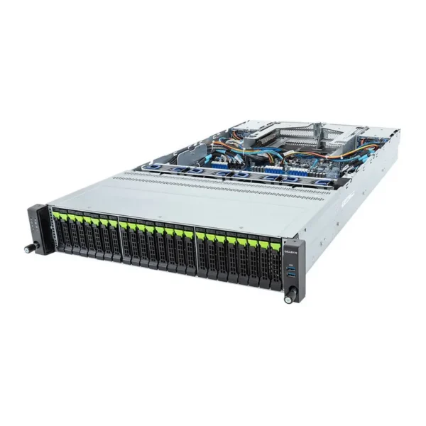 9f0d2477088992d1df3b6125dd7e3c86-hi.jpg GIGABYTE R283-Z96-AAJ1 Rack Server, Dual AMD EPYC 9005/9004, 24x DIMM Slots, 2x 1Gb/s LAN, 24x 2.5" Gen5 NVMe, 2x M.2 Slots, Dual 2000 W 80 PLUS Titanium PSU | R283-Z96-AAJ1
