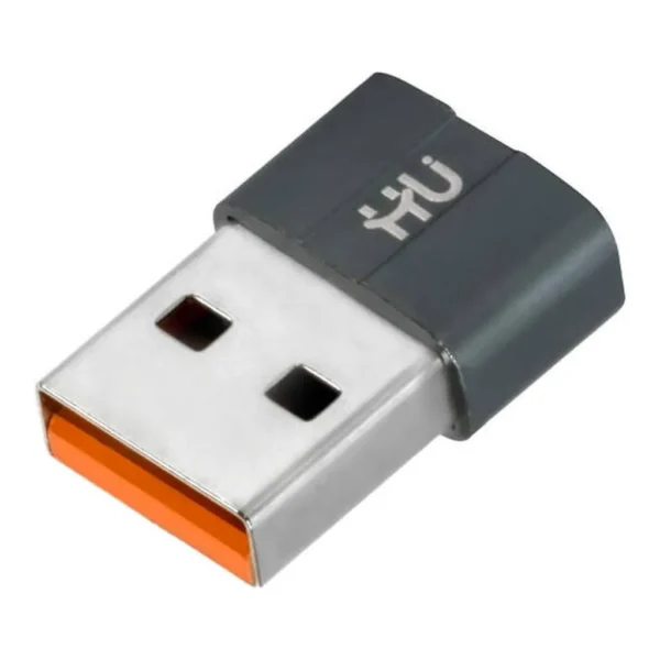 9fcad578a31de945ba2c43043d88a5eb-md.jpg HU USB-C Male to USB-C Female Adapter for Fast Charging & Data Sync, CNC Aluminum, Compact Portable USB-C Extension Adapter, Gray | HAC-1012