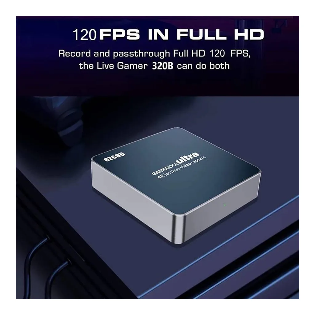 ezcap326B GameDock Ultra USB-C Capture Card, 4K30 Recording and 4K60 HDR Passthrough, Grey - Image 9 ezcap326B GameDock Ultra USB-C Capture Card, 4K30 Recording and 4K60 HDR Passthrough, Grey