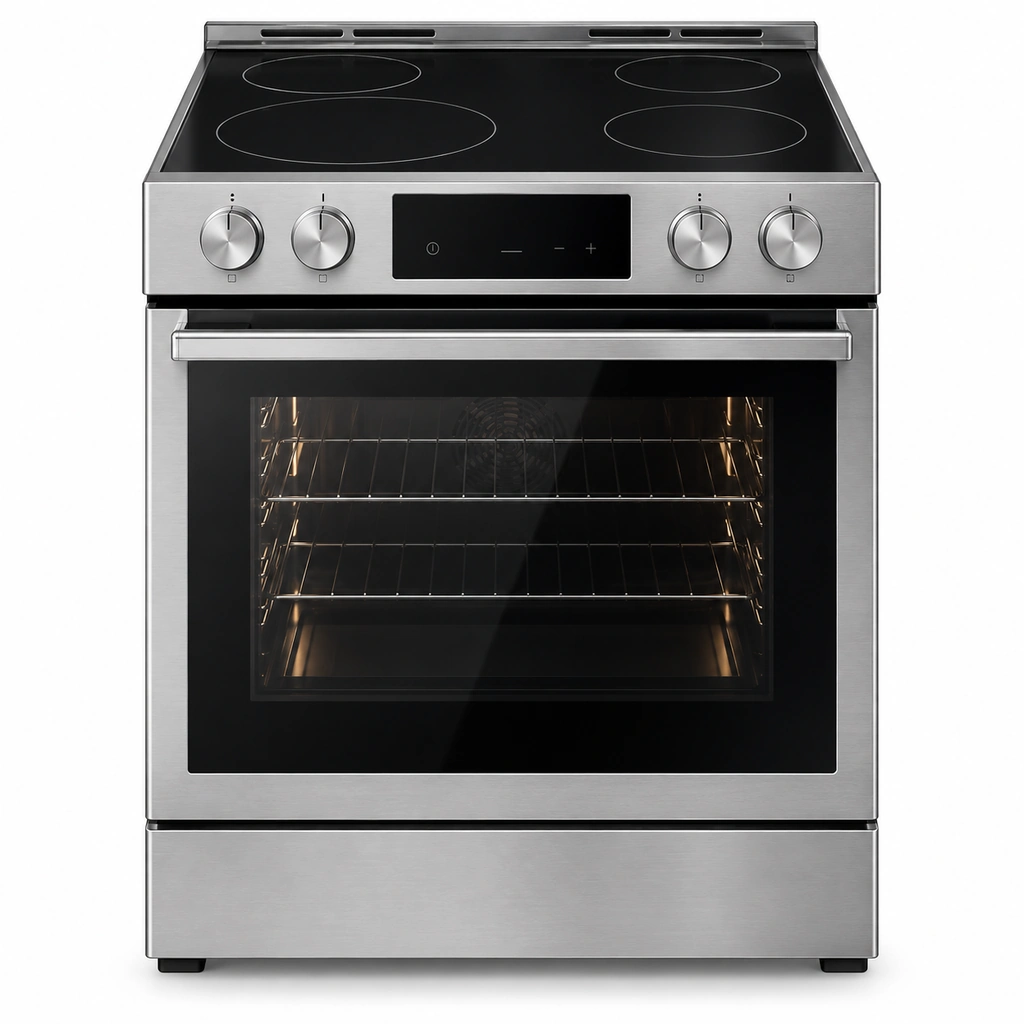 EditionSANI-Energy-Star-Certified-Ranges LG - 30-in Wide 6.3 Cu. Ft. Freestanding Electric True Convection Smart Range with 5 Elements, Air Fry and UltraHeat Element