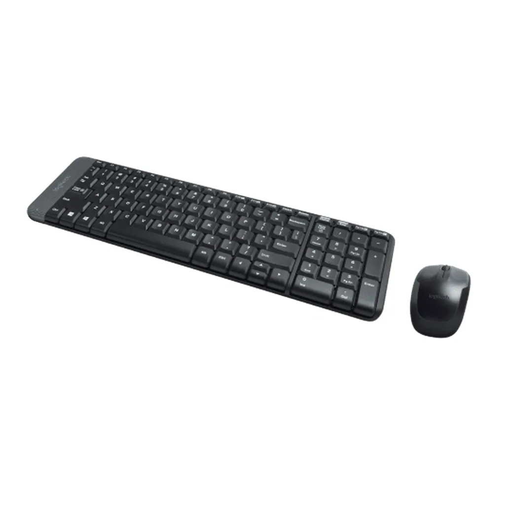 EditionSANI-Logitech-MK220-US-Combo-Angled Logitech MK220 Compact Wireless Keyboard and Mouse Combo, US English, Black