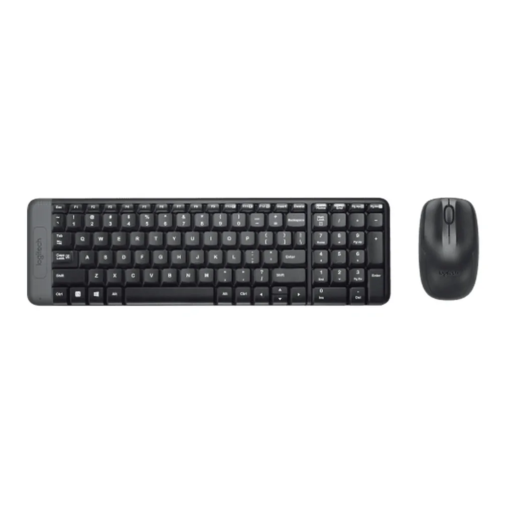 EditionSANI Logitech MK220 US — Combo Front Logitech MK220 US English keyboard and mouse, front view