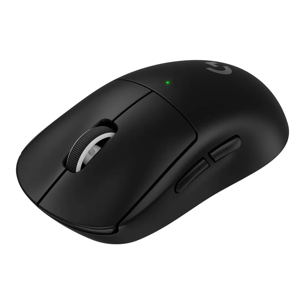 Logitech G PRO X SUPERLIGHT 2 Wireless Gaming Mouse, HERO 2, Black — View 2 Logitech G PRO X SUPERLIGHT 2 Wireless Gaming Mouse, HERO 2, Black — View 2